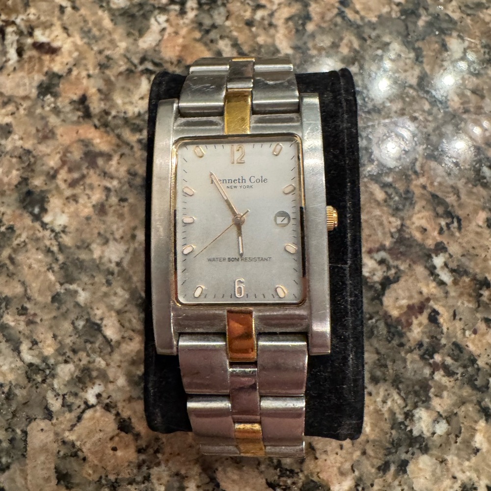 Kenneth Cole Silver and Gold Watch
